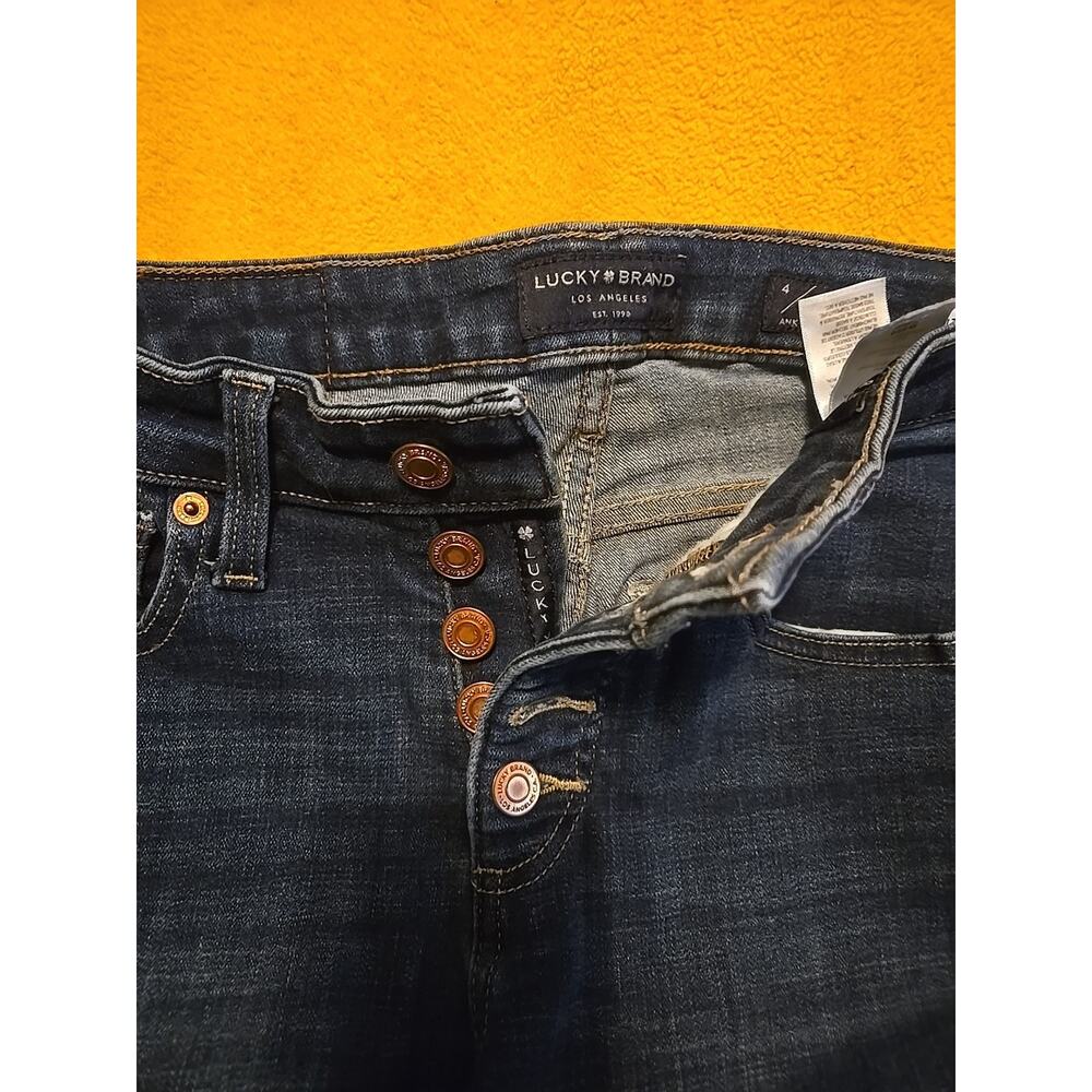 Lucky Brand Ava Mid Rise Skinny Medium Wash Jeans Blue Denim 5-Pocket 4/27